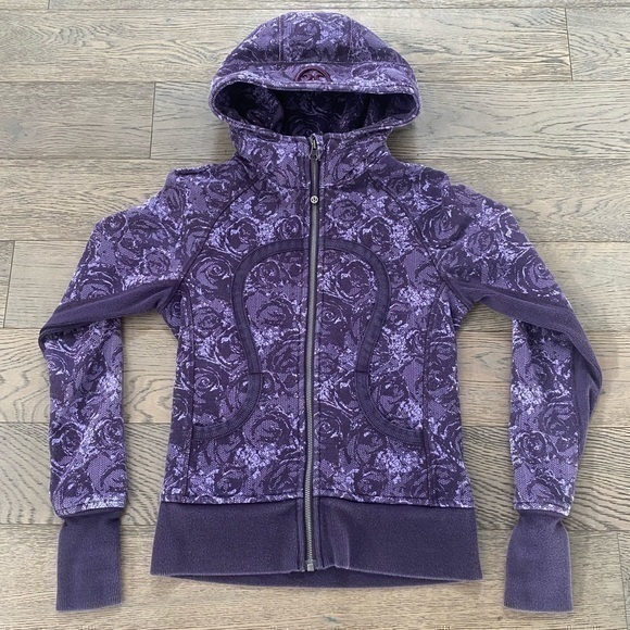 Lululemon Athletica Rose Pattern Scuba Sweatshirt Hoodie - Picture 1 of 9